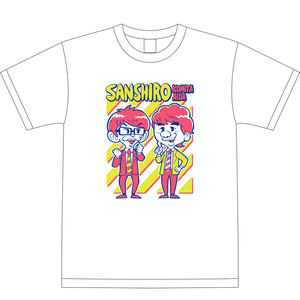 三四郎×MOUNTAIN GRAPHICS Tシャツ WHITE(チケット購入者優先販売) - 三四郎公式グッズショップ